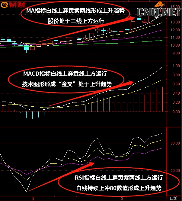 趋势组合技术指标MACD+MA+RSI如何使用