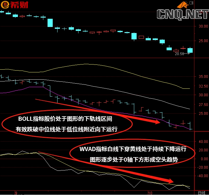 BOLL（布林线）+WVAD技术指标组合如何使用