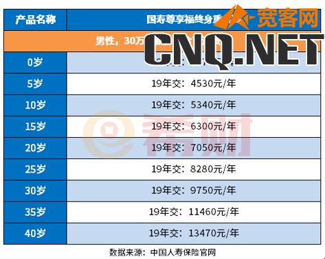 中国人寿保险重大疾病险多少钱