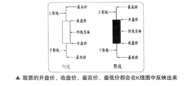 学习K线并不难！新手牢记1234口诀：一看阴阳，二看价格，三看长短，四看影线 (https://www.cnq.net/) 股票基础教程 第9张