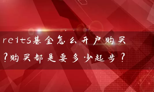 reits基金怎么开户购买?购买都是要多少起步？ (https://www.cnq.net/) 基金基础教程 第1张