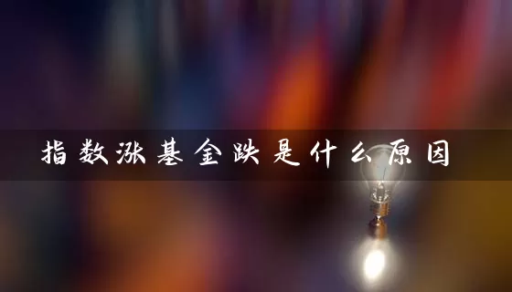 指数涨基金跌是什么原因 基金基础教程 第1张-学习理财网 指数涨基金跌是什么原因 (https://www.cnq.net/) 基金基础教程 第1张