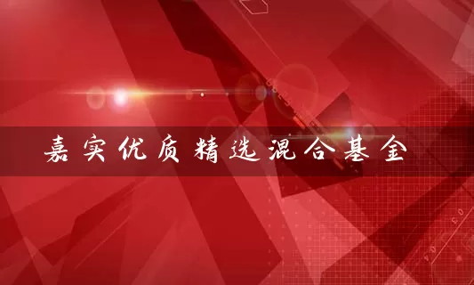 嘉实优质精选混合基金 (https://www.cnq.net/) 基金基础教程 第1张