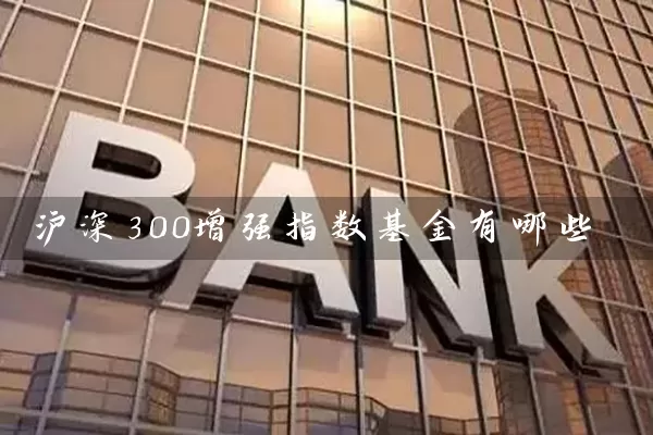 沪深300增强指数基金有哪些 (https://www.cnq.net/) 基金基础教程 第1张