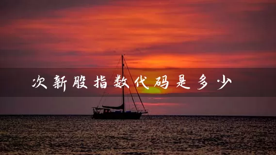 次新股指数代码是多少 基金基础教程 第1张-学习理财网 次新股指数代码是多少 (https://www.cnq.net/) 基金基础教程 第1张