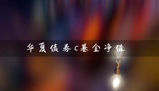 华夏债券c基金净值 (https://www.cnq.net/) 基金基础教程 第1张