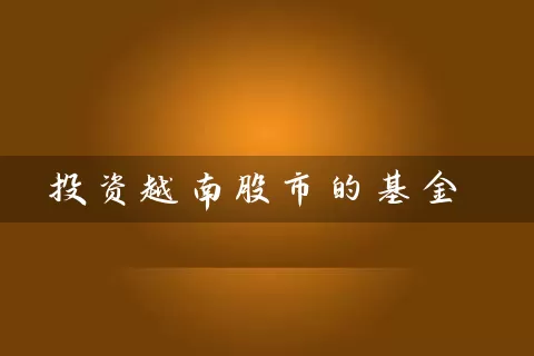 投资越南股市的基金 (https://www.cnq.net/) 基金基础教程 第1张