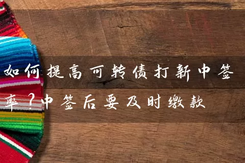 如何提高可转债打新中签率？中签后要及时缴款 (https://www.cnq.net/) 股票基础教程 第1张