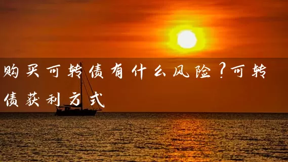 购买可转债有什么风险？可转债获利方式 (https://www.cnq.net/) 股票基础教程 第1张