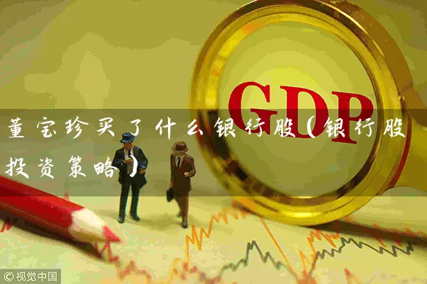 董宝珍买了什么银行股（银行股投资策略） (https://www.cnq.net/) 股票基础教程 第1张