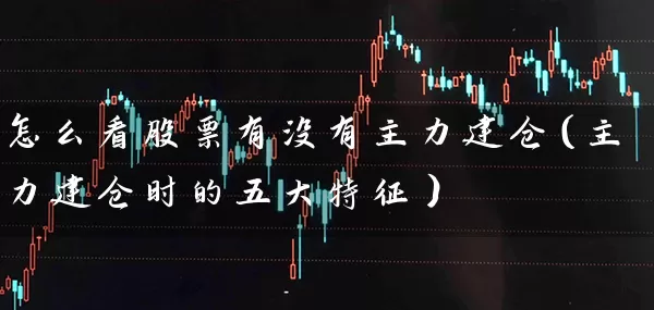 怎么看股票有没有主力建仓(主力建仓时的五大特征) 股票基础教程 第1张-学习理财网 怎么看股票有没有主力建仓(主力建仓时的五大特征) (https://www.cnq.net/) 股票基础教程 第1张