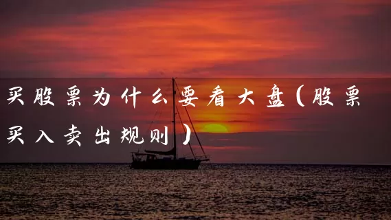 买股票为什么要看大盘（股票买入卖出规则） (https://www.cnq.net/) 股票基础教程 第1张