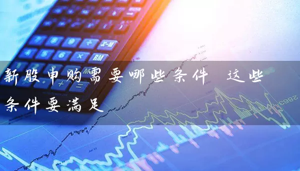 新股申购需要哪些条件 这些条件要满足 (https://www.cnq.net/) 股票基础教程 第1张