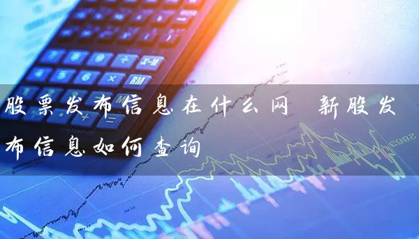 股票发布信息在什么网 新股发布信息如何查询 (https://www.cnq.net/) 股票基础教程 第1张