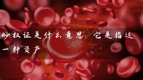 炒权证是什么意思 它是指这一种资产 股票基础教程 第1张-学习理财网 炒权证是什么意思 它是指这一种资产 (https://www.cnq.net/) 股票基础教程 第1张