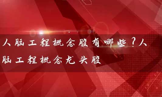 人脑工程概念股有哪些?人脑工程概念龙头股 股票基础教程 第1张-学习理财网 人脑工程概念股有哪些?人脑工程概念龙头股 (https://www.cnq.net/) 股票基础教程 第1张