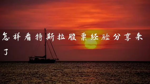 怎样看特斯拉股票经验分享来了 (https://www.cnq.net/) 股票基础教程 第1张