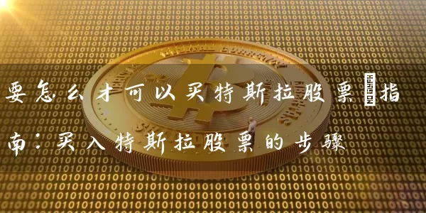 要怎么才可以买特斯拉股票_指南:买入特斯拉股票的步骤 股票基础教程 第1张-学习理财网 要怎么才可以买特斯拉股票_指南:买入特斯拉股票的步骤 (https://www.cnq.net/) 股票基础教程 第1张
