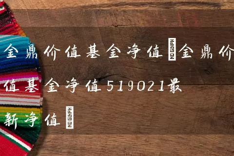 金鼎价值基金净值(金鼎价值基金净值519021最新净值) (https://www.cnq.net/) 基金基础教程 第1张