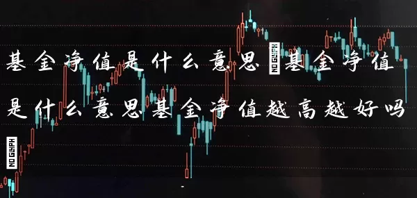 基金净值是什么意思(基金净值是什么意思基金净值越高越好吗) (https://www.cnq.net/) 基金基础教程 第1张