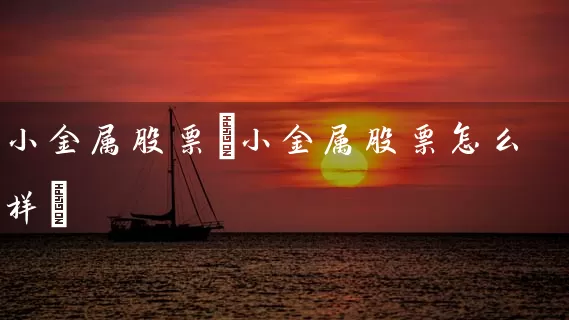 小金属股票(小金属股票怎么样) (https://www.cnq.net/) 股票基础教程 第1张