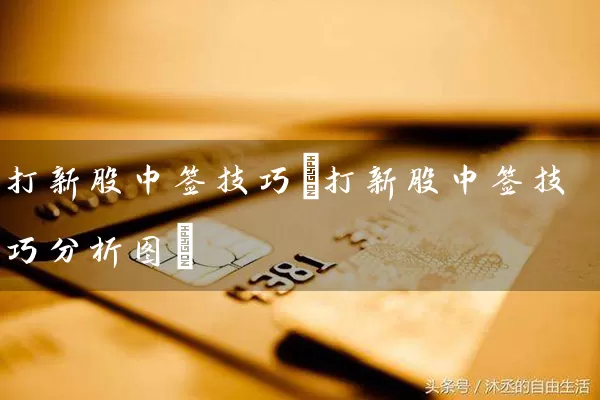 打新股中签技巧(打新股中签技巧分析图) (https://www.cnq.net/) 股票基础教程 第1张