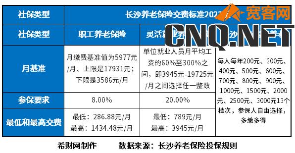 养老保险2023价格表