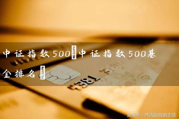中证指数500(中证指数500基金排名) (https://www.cnq.net/) 基金基础教程 第1张
