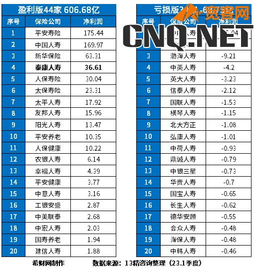 百年人寿保险公司排名多少位