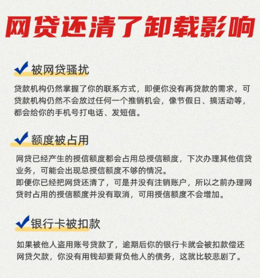 网贷还清了卸载还有事吗？一文简单介绍影响、正确做法