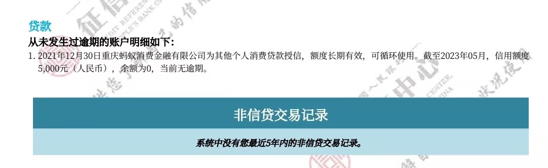 结清的贷款为什么还在征信上？以征信报告图示为例说明